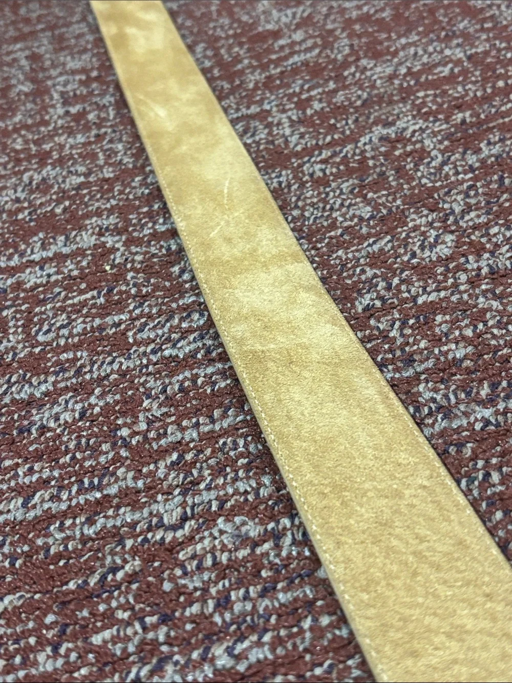 Vintage Classic Suede Belt Tan suede Gold tone Buckle preppy elegant fall belt
